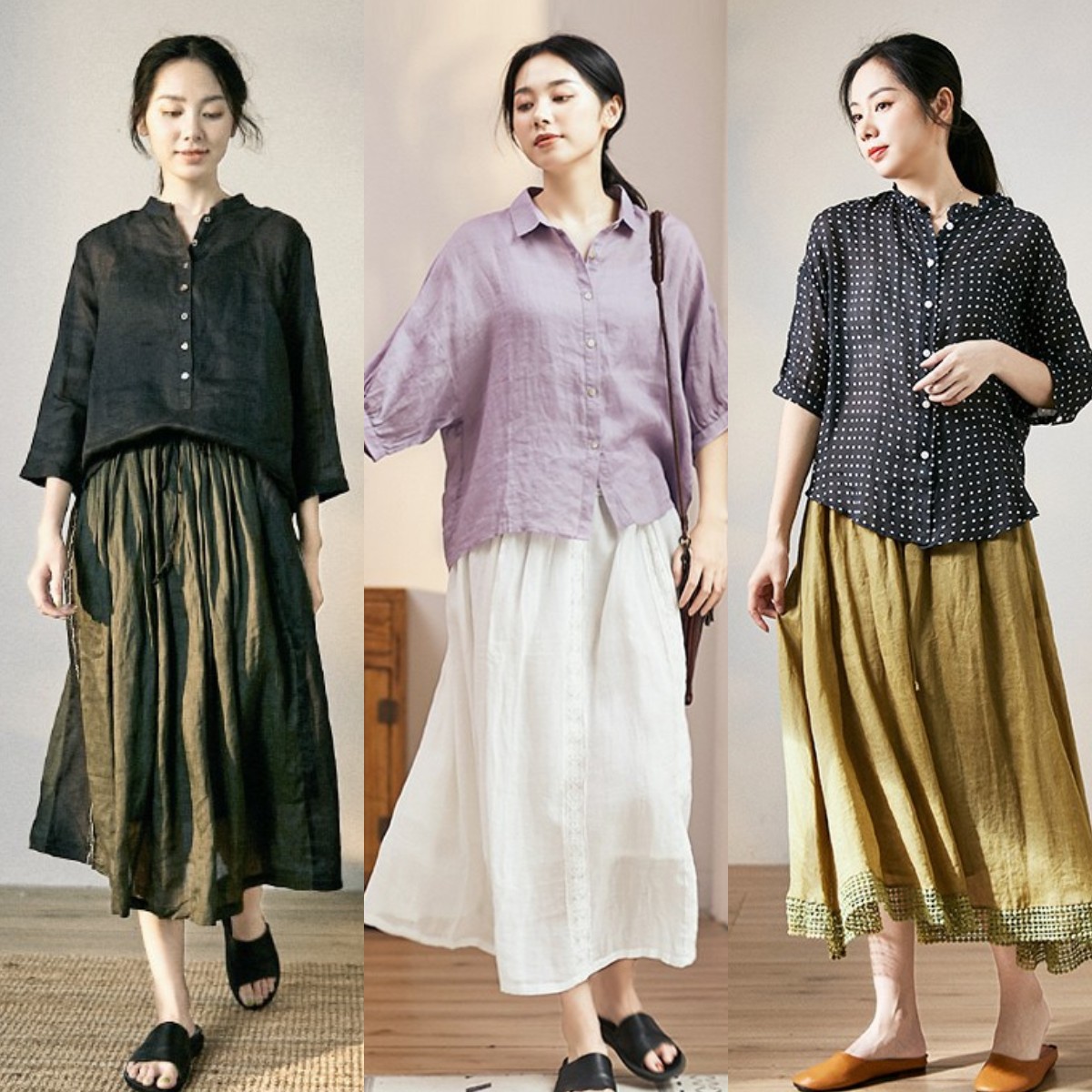 40岁女人不差钱，推荐试试这4条“半身裙”，舒适显瘦还洋气