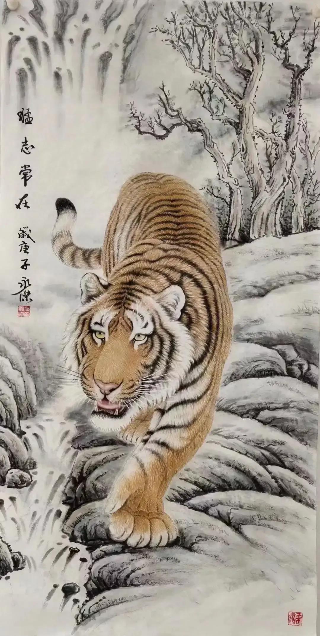 猛虎潜深山长啸自成风出自哪里,猛虎潜深山长啸自生风打一生肖