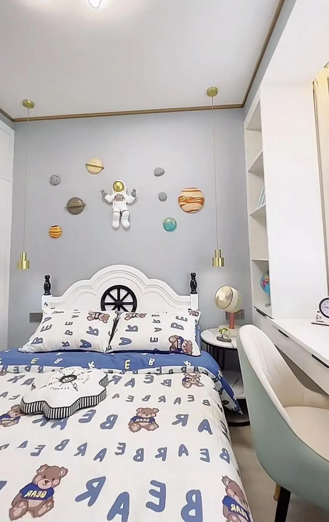 二孩一男一女儿童房装修,30款儿童房装修