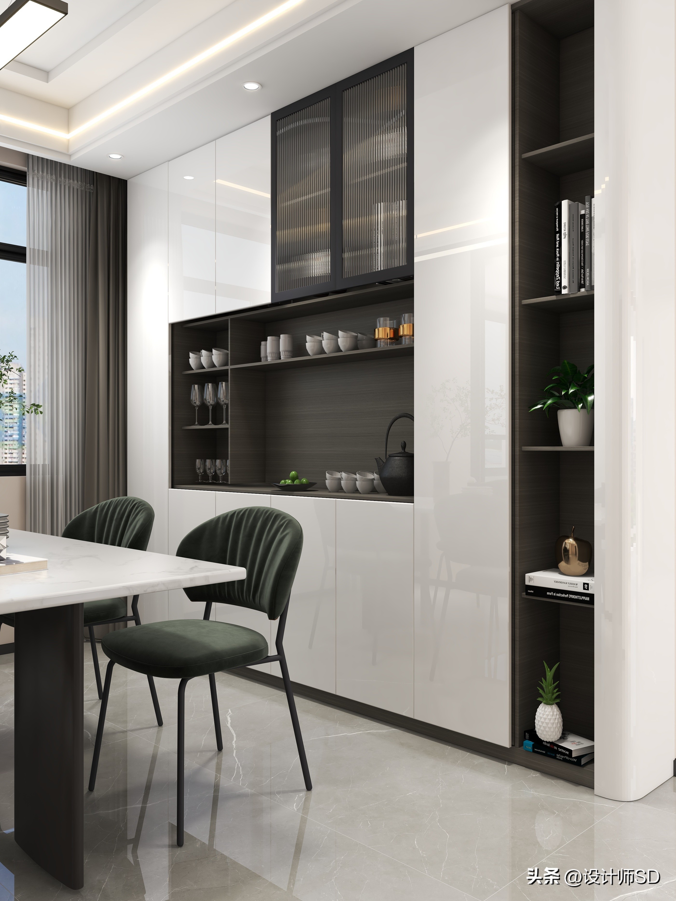 一进门客餐厅全屋一览无遗,一进屋就好看的餐厅