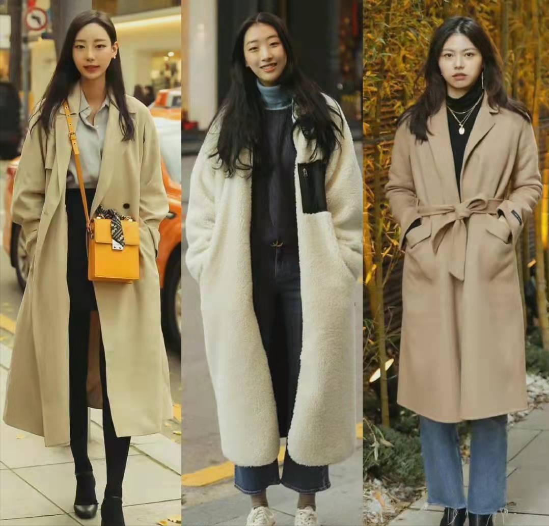 韩国街拍秋季女生穿搭潮,韩国街拍女生穿搭慢视频