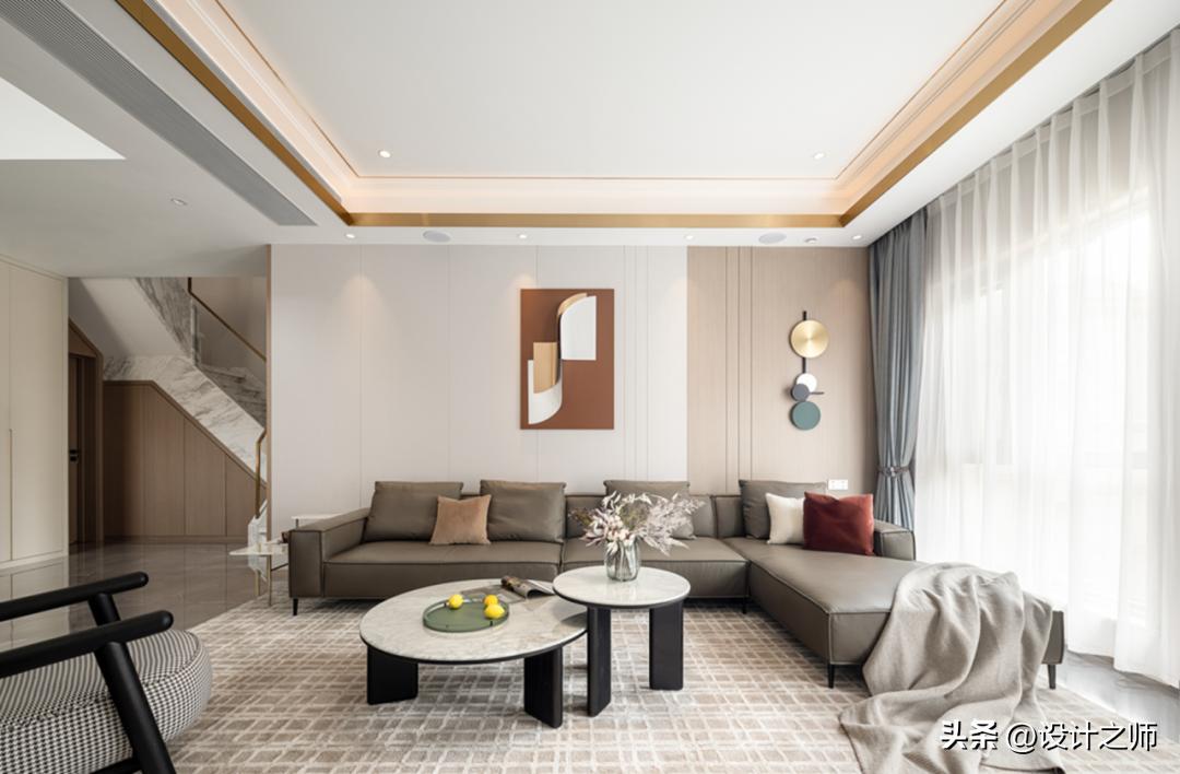 西安河与墅装修设计,西安现代城市别墅效果图