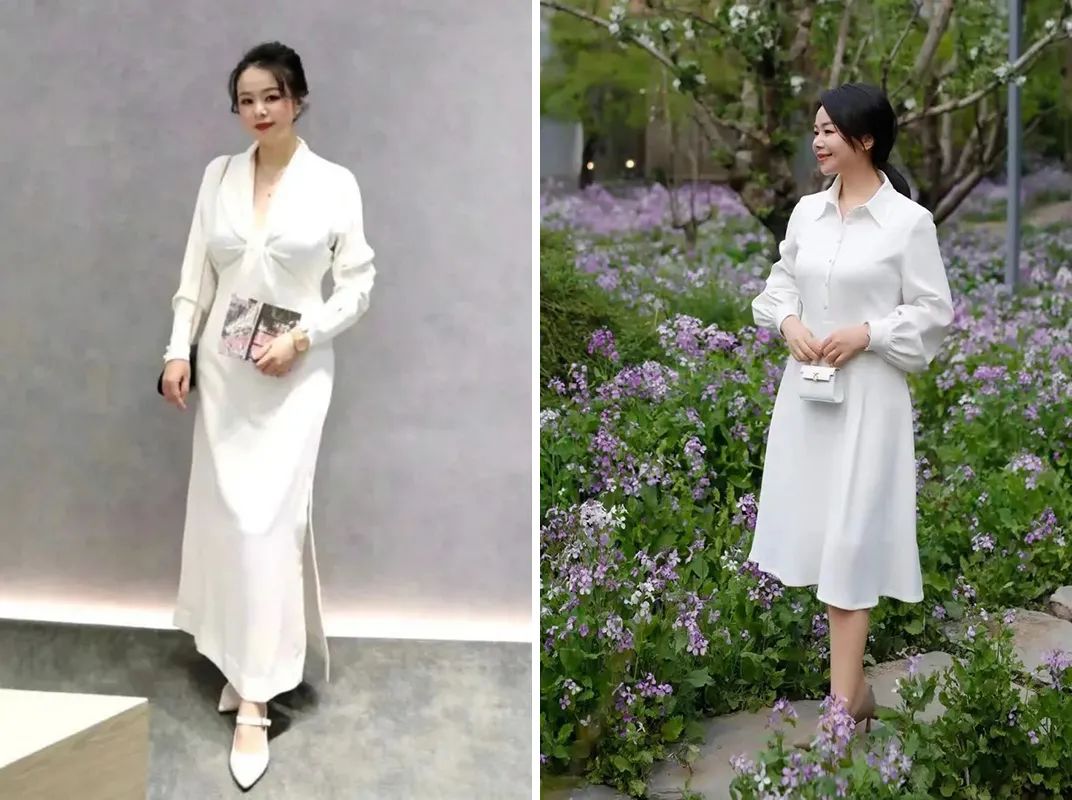 孟晚舟穿的白色连衣裙是什么品牌,孟晚舟同款连衣裙大码