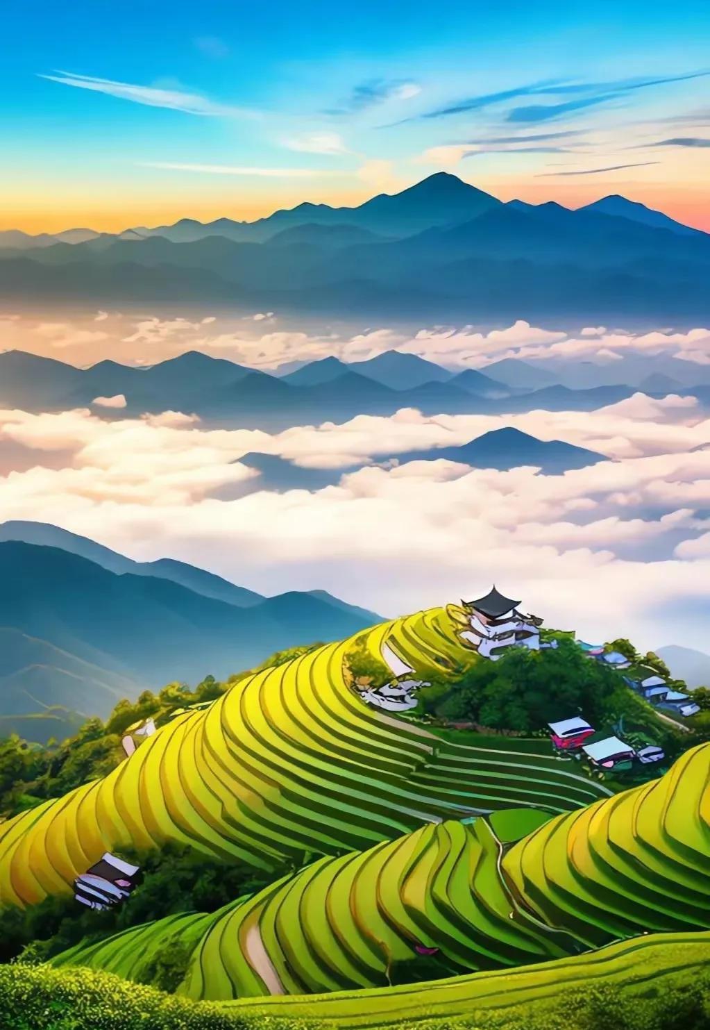 醉美田园风光尽收眼底,醉美古城村田园风光