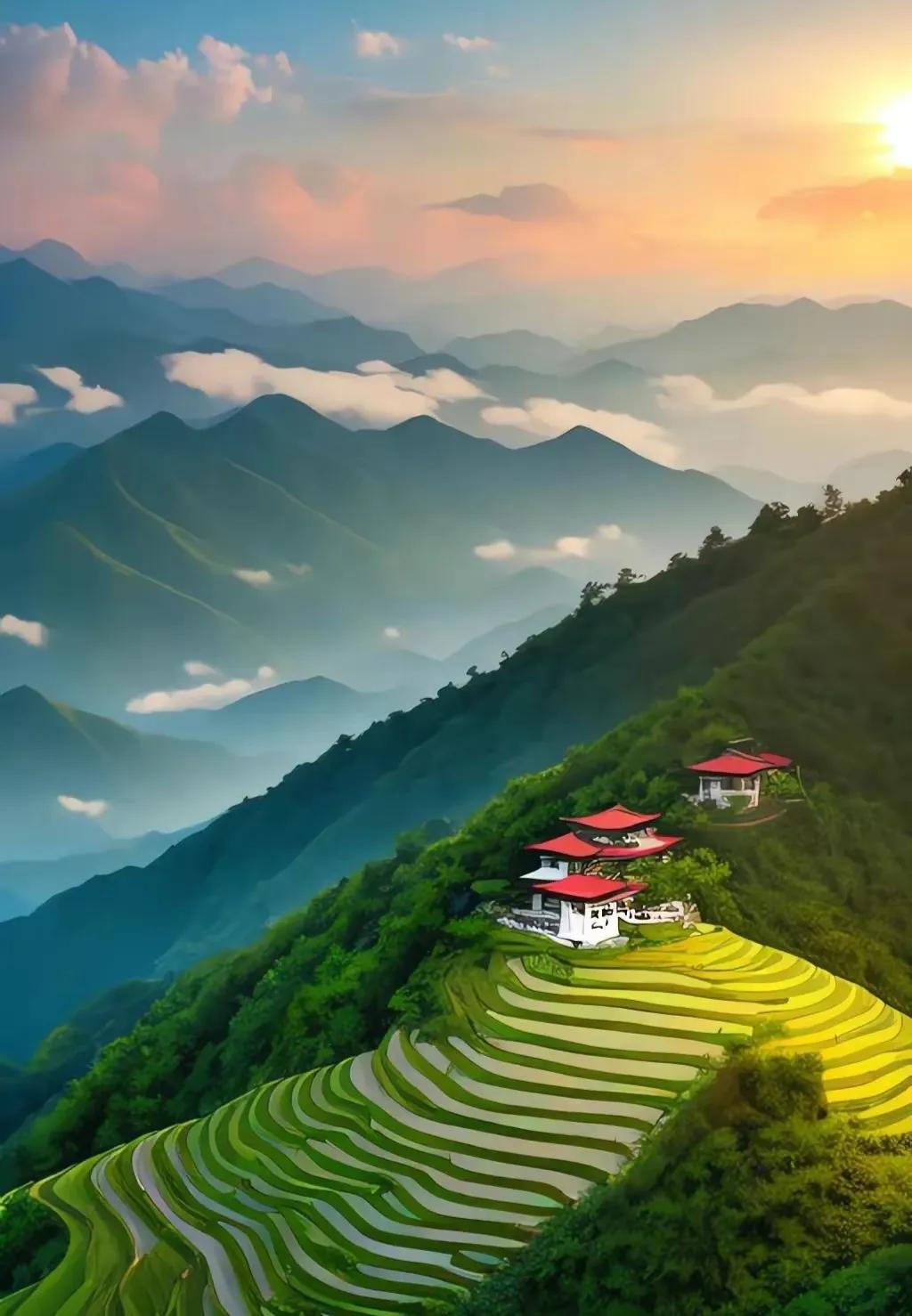 醉美田园风光尽收眼底,醉美古城村田园风光