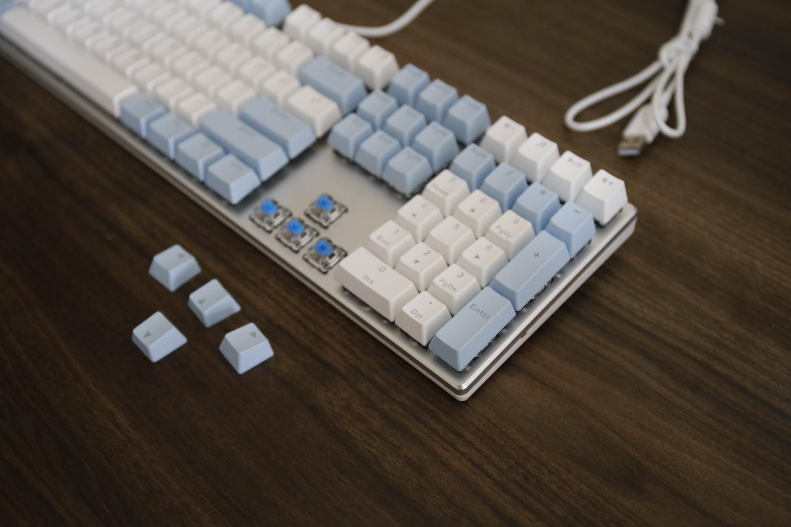 达尔优ek815青轴键盘鼠标套装,618达尔优无线键盘