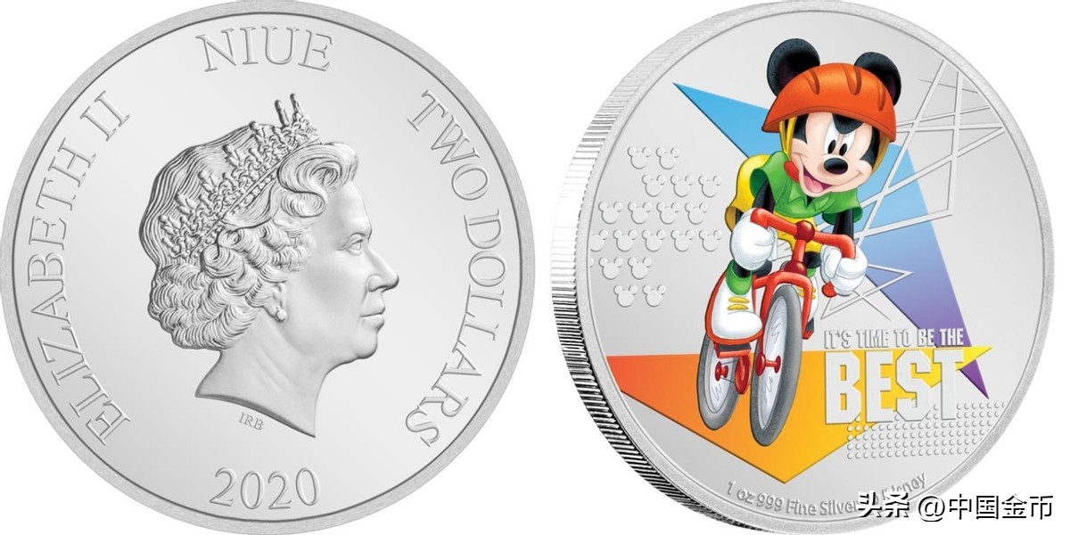 环青海湖自行车银质纪念币,骑自行车图案的一元纪念币