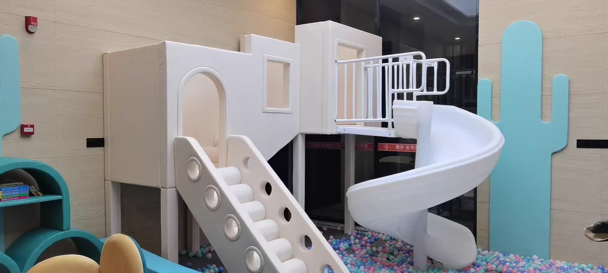 儿童乐园滑梯项目户外,儿童乐园里超好玩的滑梯玩法