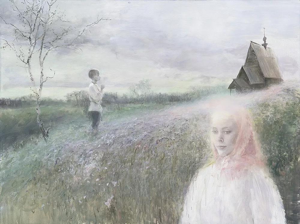 罗中立何多苓油画欣赏,何多苓人物油画教学视频