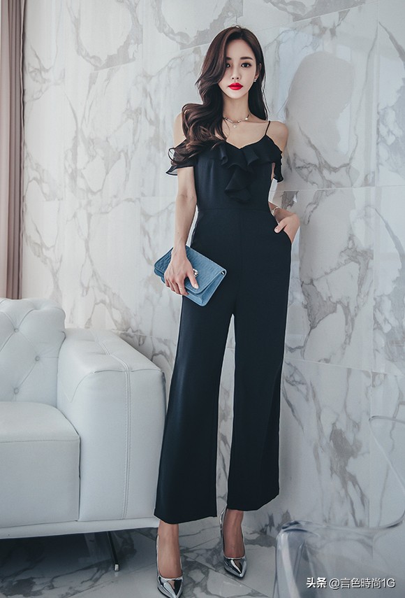 成熟稳重干练女装阔腿裤,阔腿裤职业干练套装