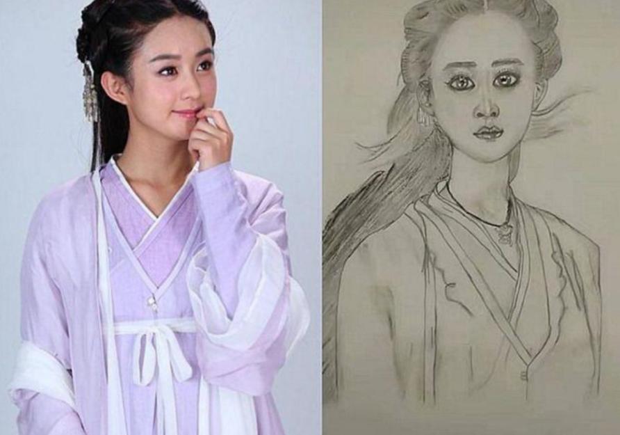 美术生笔下的明星,美术生笔下明星