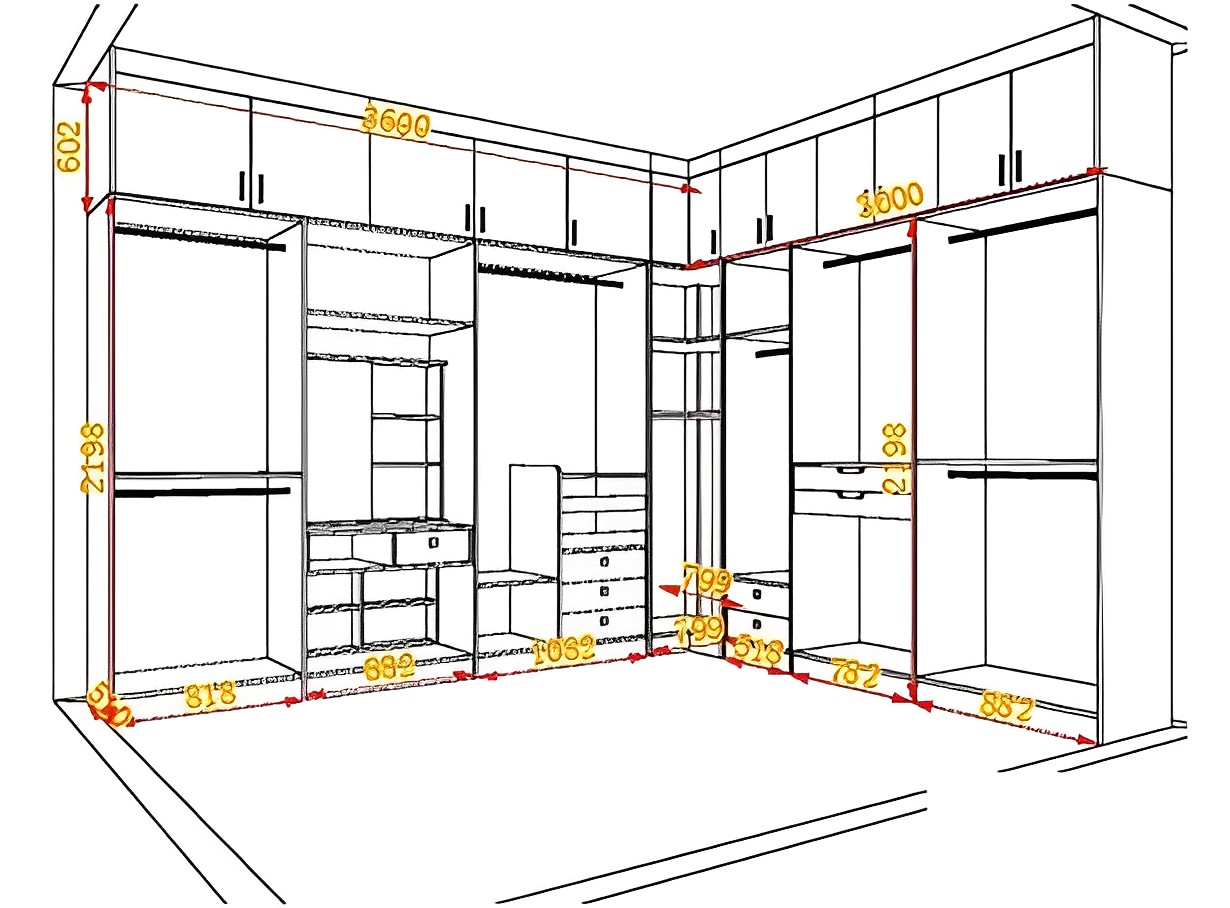 最简单的衣帽间设计女孩,女生的衣帽间怎么布置