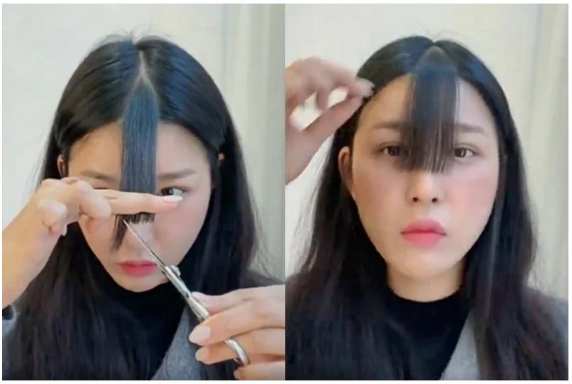 剪刘海教程教发型师,超简单在家就可以剪的刘海