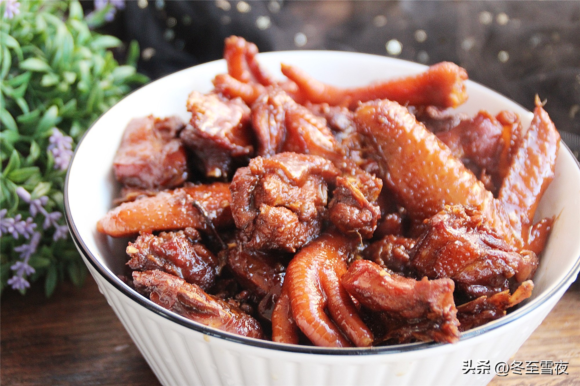 软烂脱骨的红烧鸡块,做红烧鸡块要放多少盐