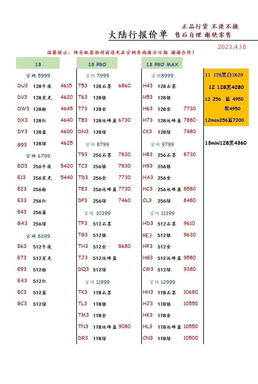 华强北手机批发价目表一手货源,华强北手机批发一手货源报价清单