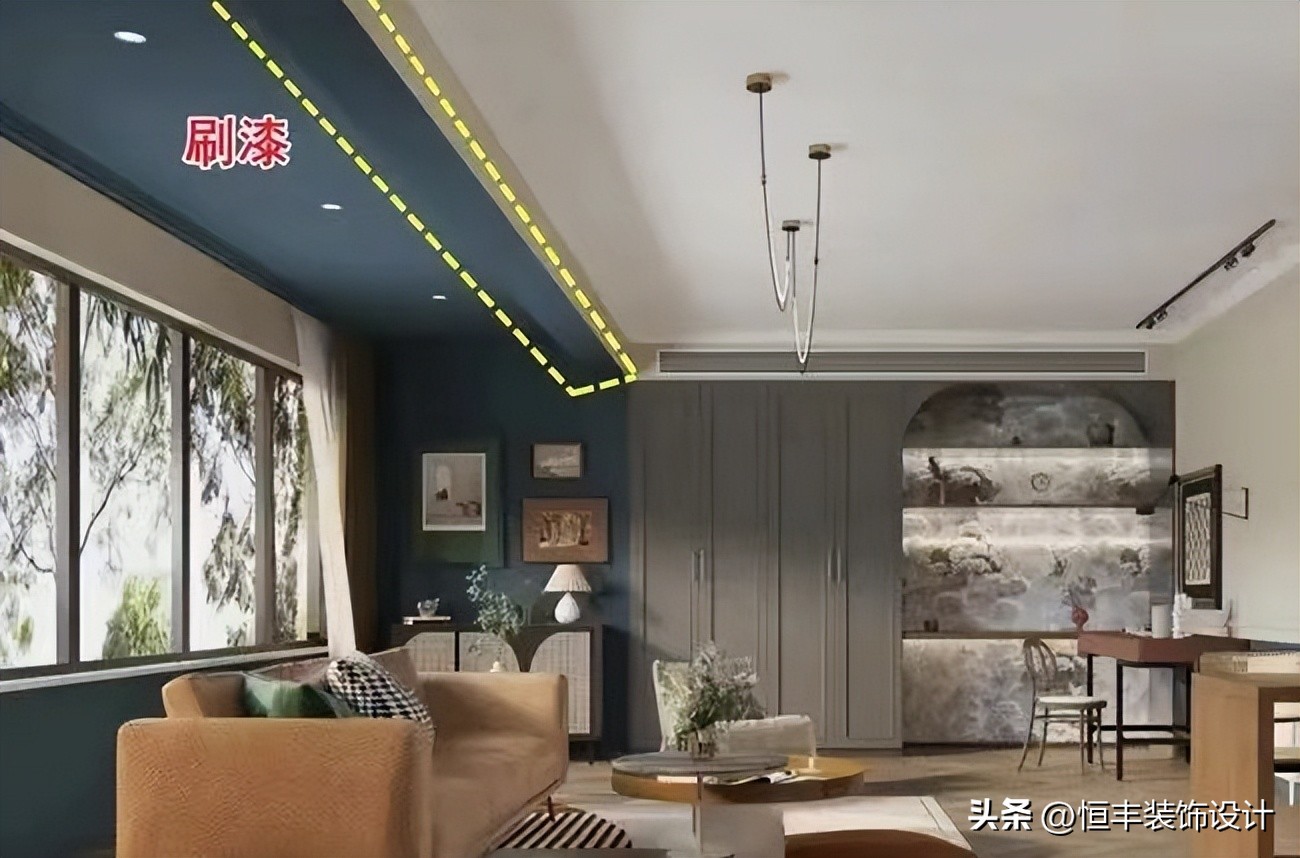 客厅有横梁的怎么化解,客厅有4道横梁最佳处理方法