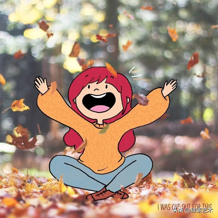 太甜蜜了，小情侣用卡通卡片人物，记录亲密旅行时刻