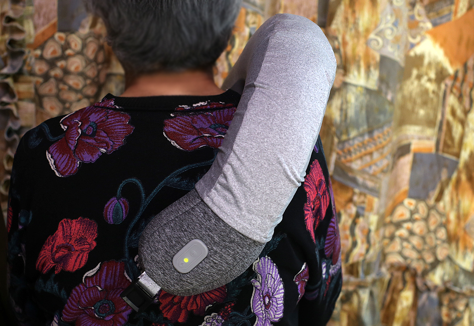 恒温热敷，一键充气，蓝宝颈椎按摩器体验