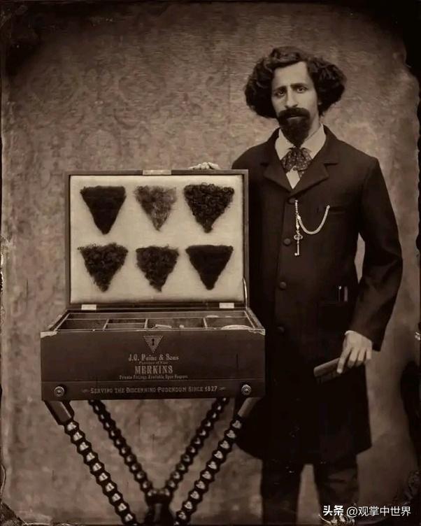 30张真实又罕见的老照片，阴毛假发工作者，我怀疑他用错地方了