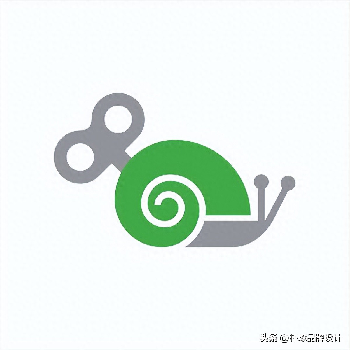 蜗牛创意形象,蜗牛个性创意logo设计