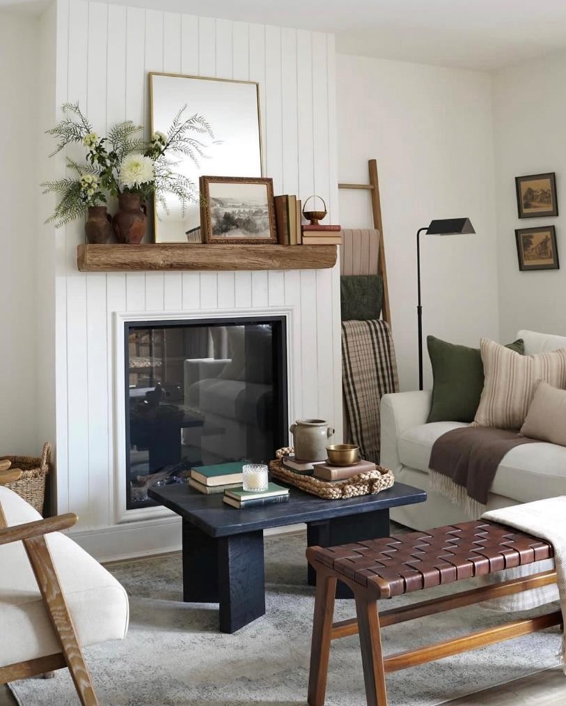 高级感原木风客厅设计,英国女子装修新房