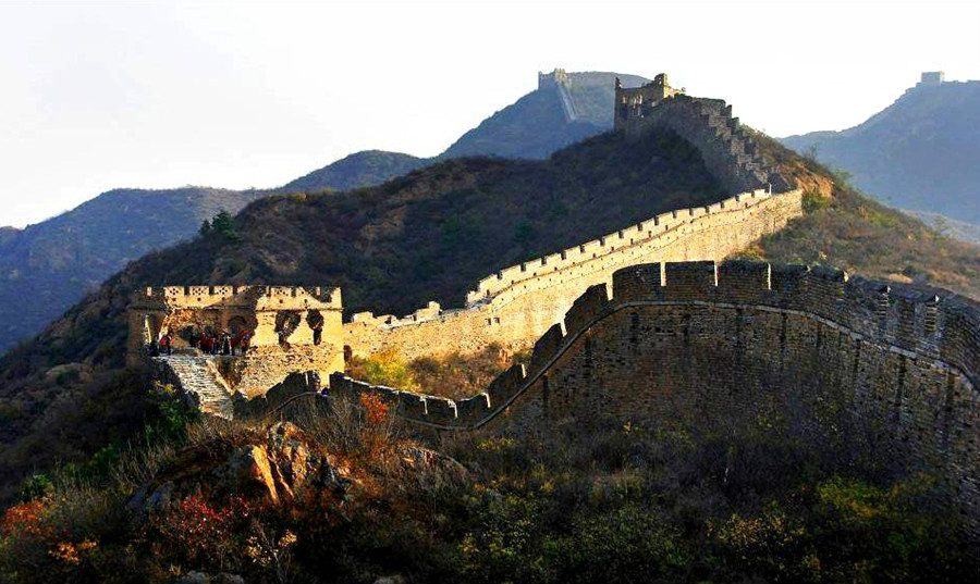 万里长城慕田峪图片,万里长城最精华的部分金山岭