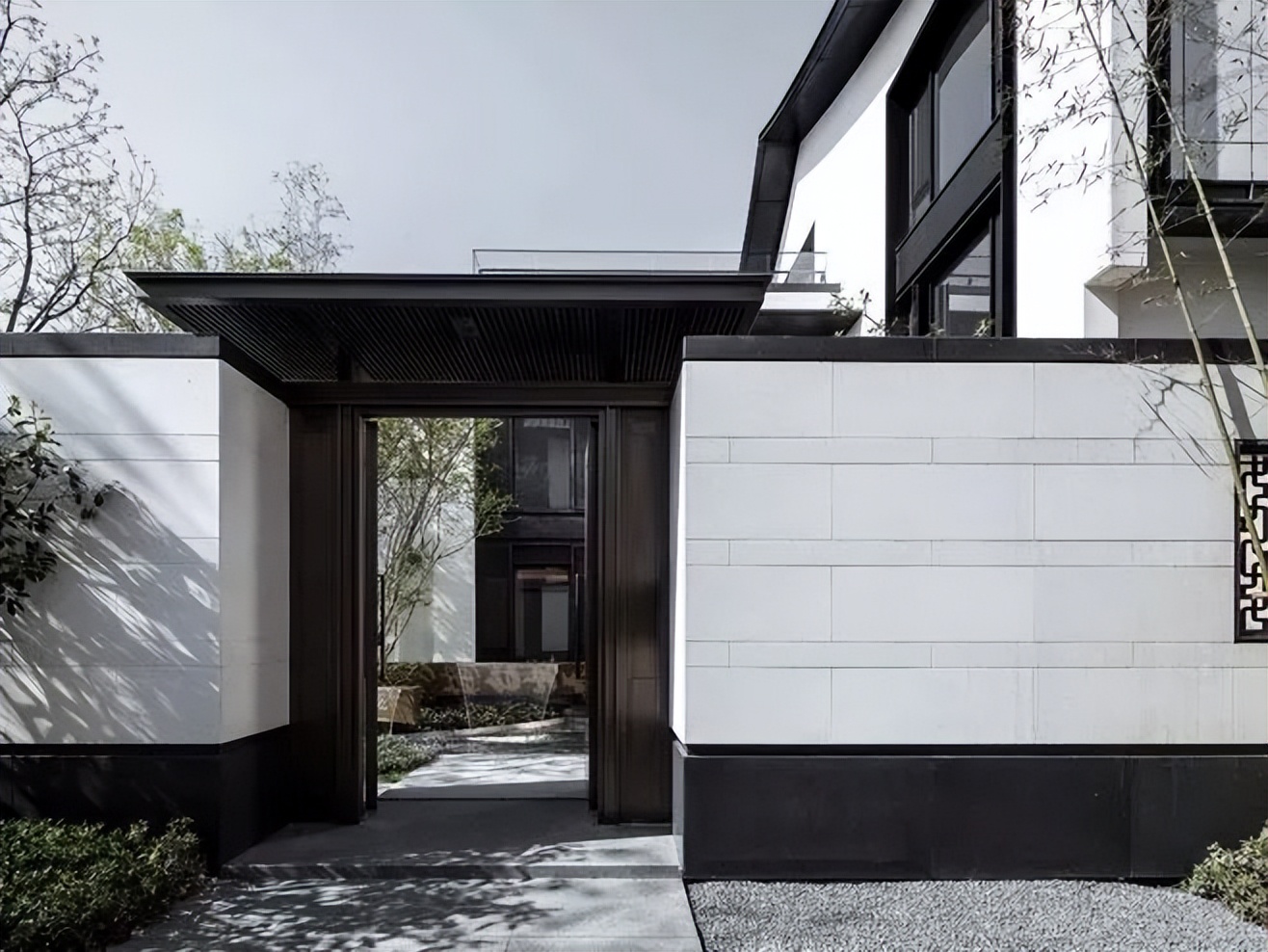 景观花园角落设计,新中式入口景观怎么设计