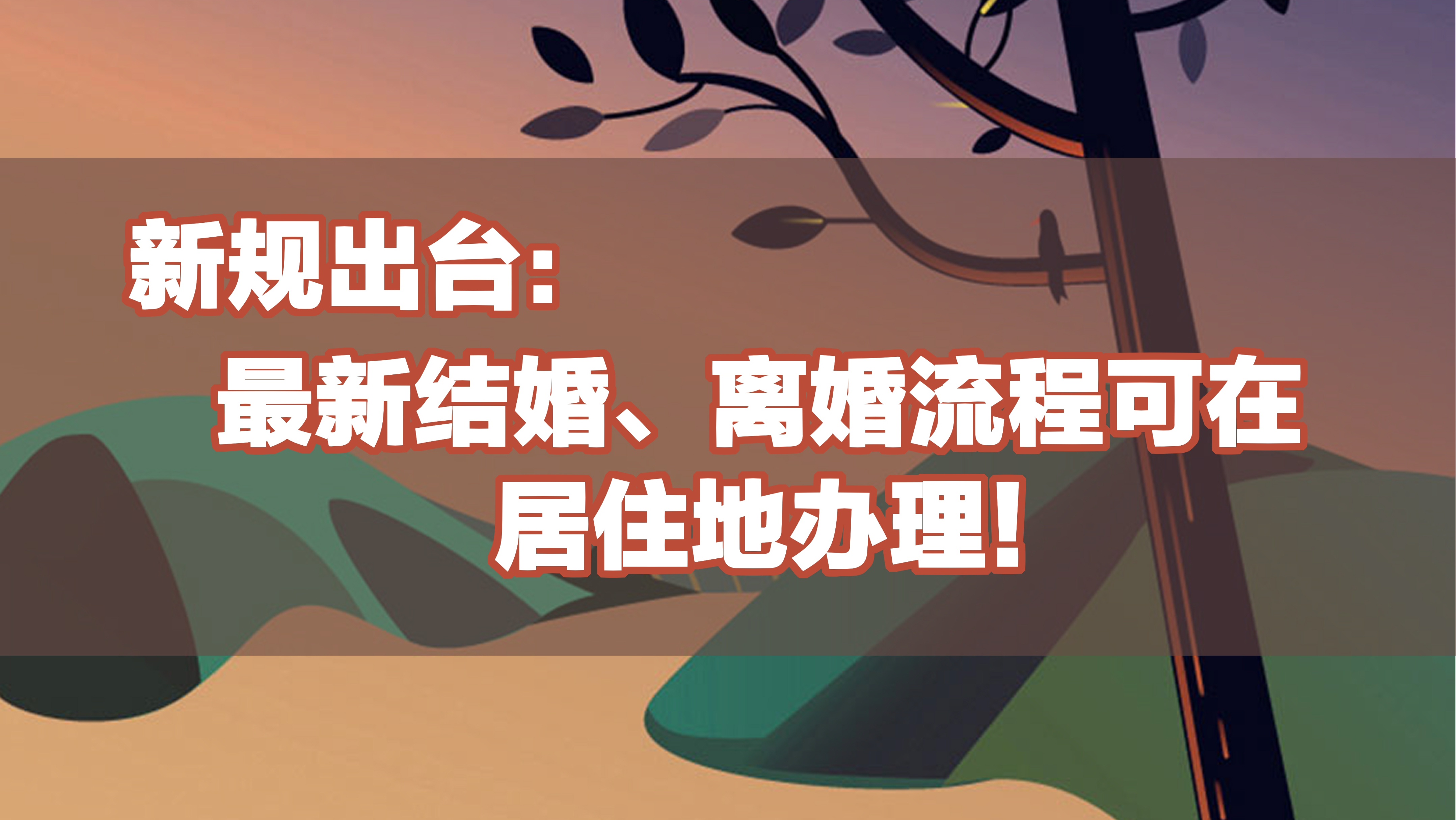 结婚离婚手续流程,归属地办理离婚流程