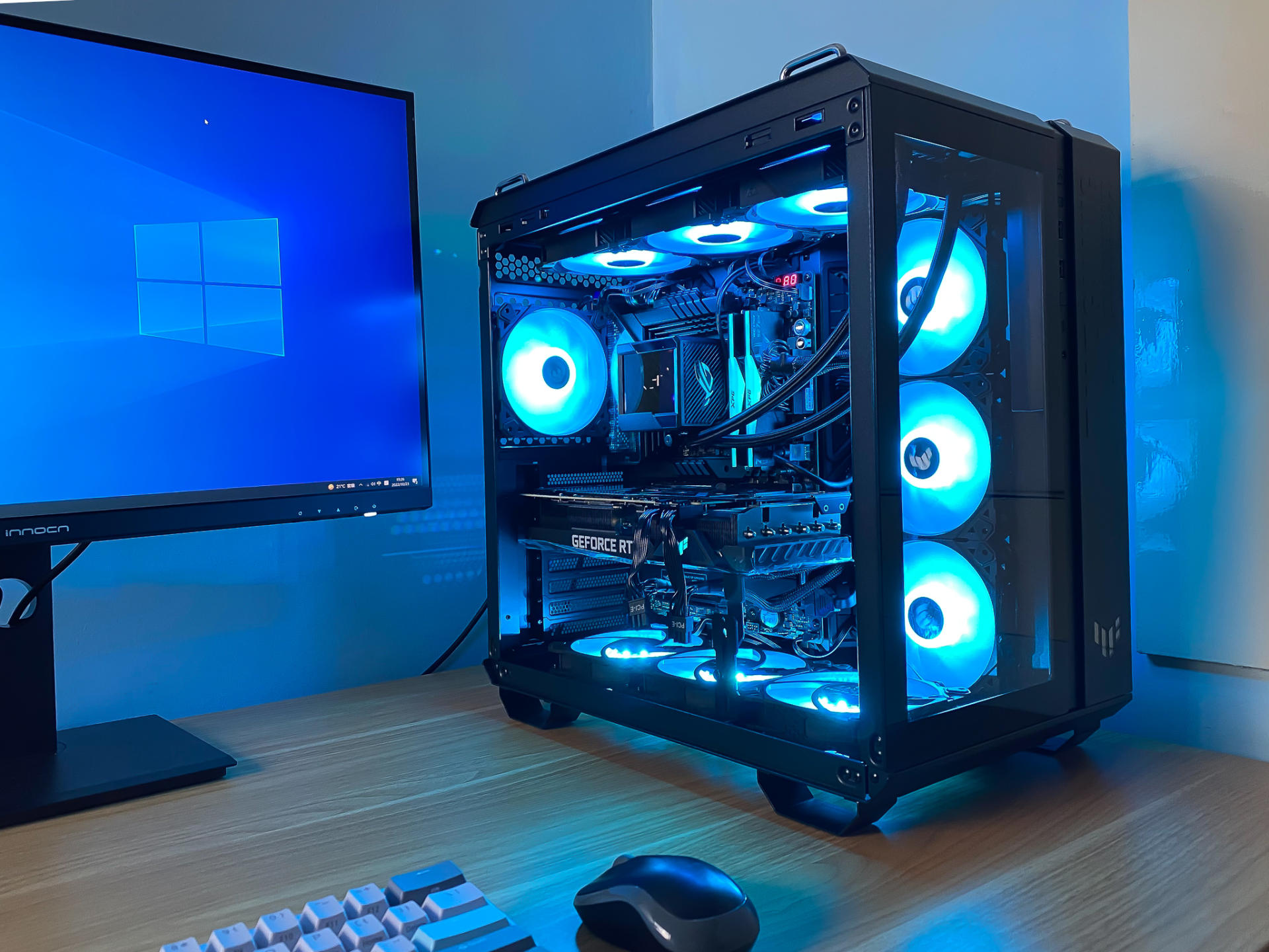 华硕tuf502机箱评测,tuf502弹药库风道布置教程