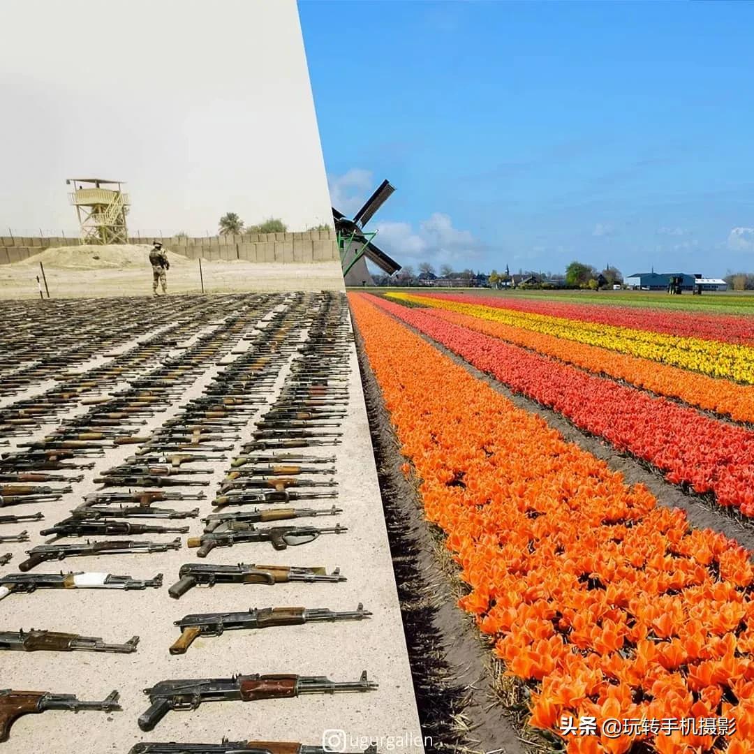 一张照片两个不同人生,一张图两个世界