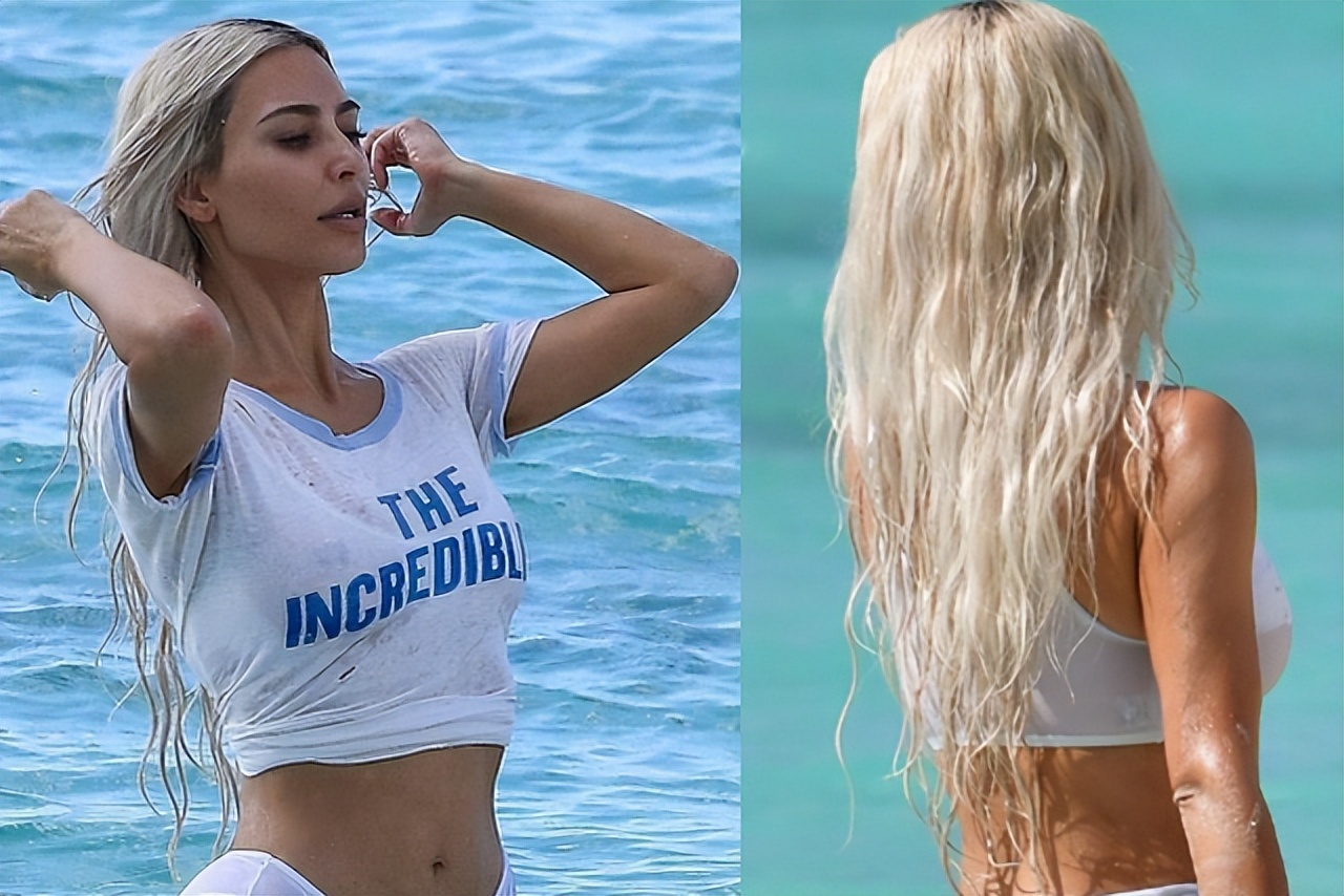 金卡戴珊穿梦露裙走路,金卡戴珊穿古董裙子