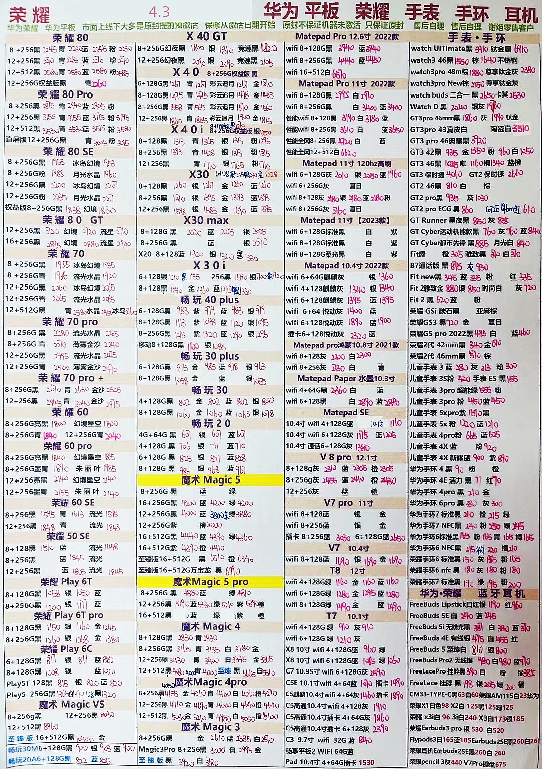 华强北远望手机市场批发报价单,华强北苹果手机报价单