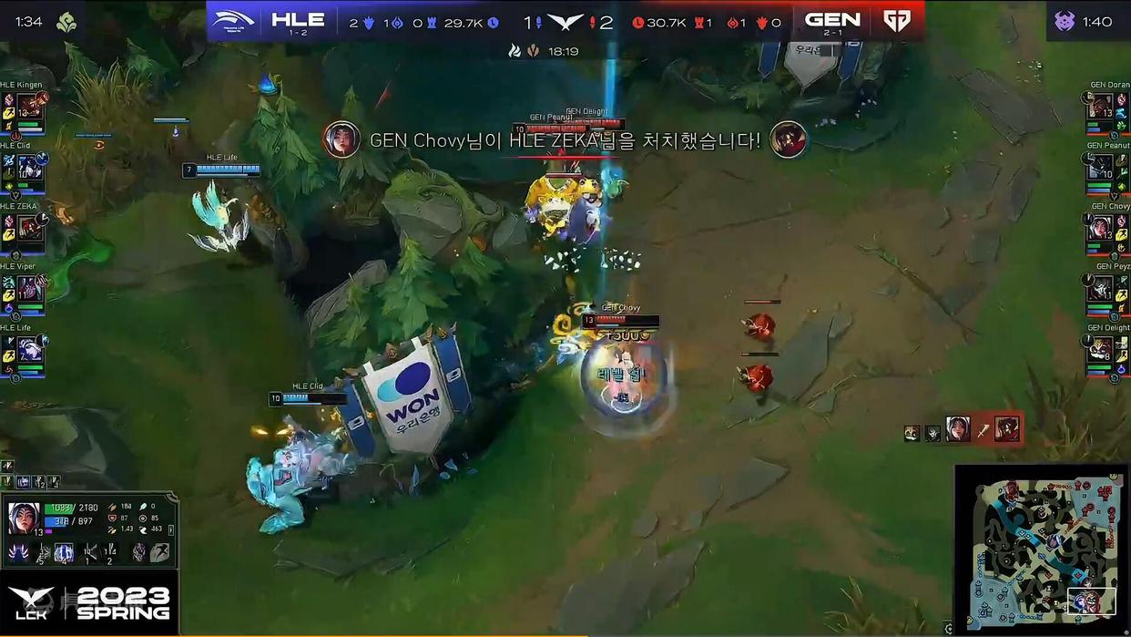 LCK春季赛GEN胜KT,lck决赛genvst1dys