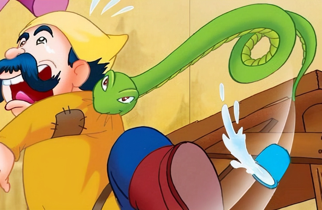 遭不住的高温天气,蛇被热中暑