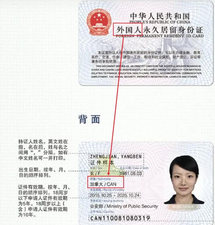 我是中国人，为什么我身份证显示我只是中国居民而不是中国公民？