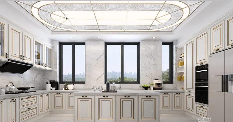 400平法式别墅一镜到底,法式别墅实景案例