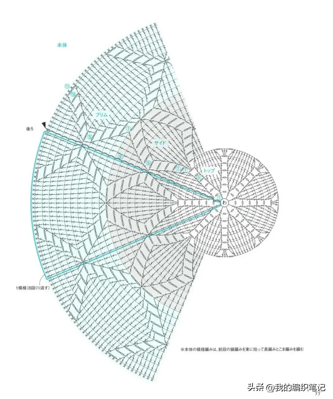最新款带遮阳的帽子手工编织,今年最火的5款帽子的编织教程
