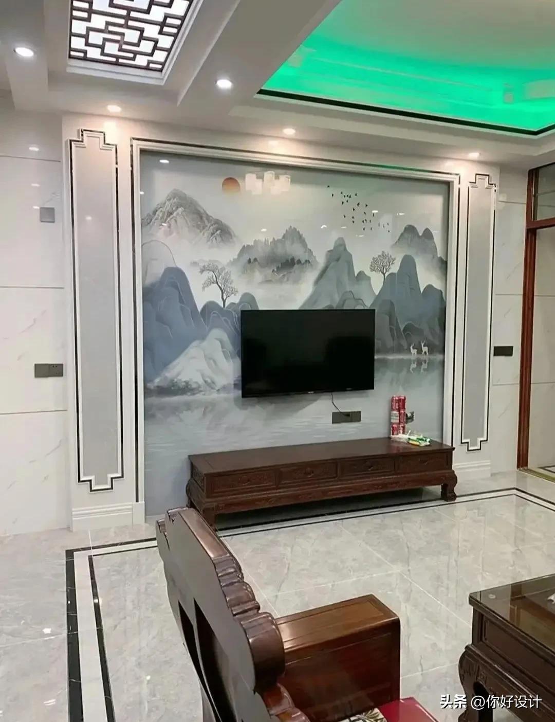 二十款高颜值电视墙背景墙,二十平方电视背景墙设计