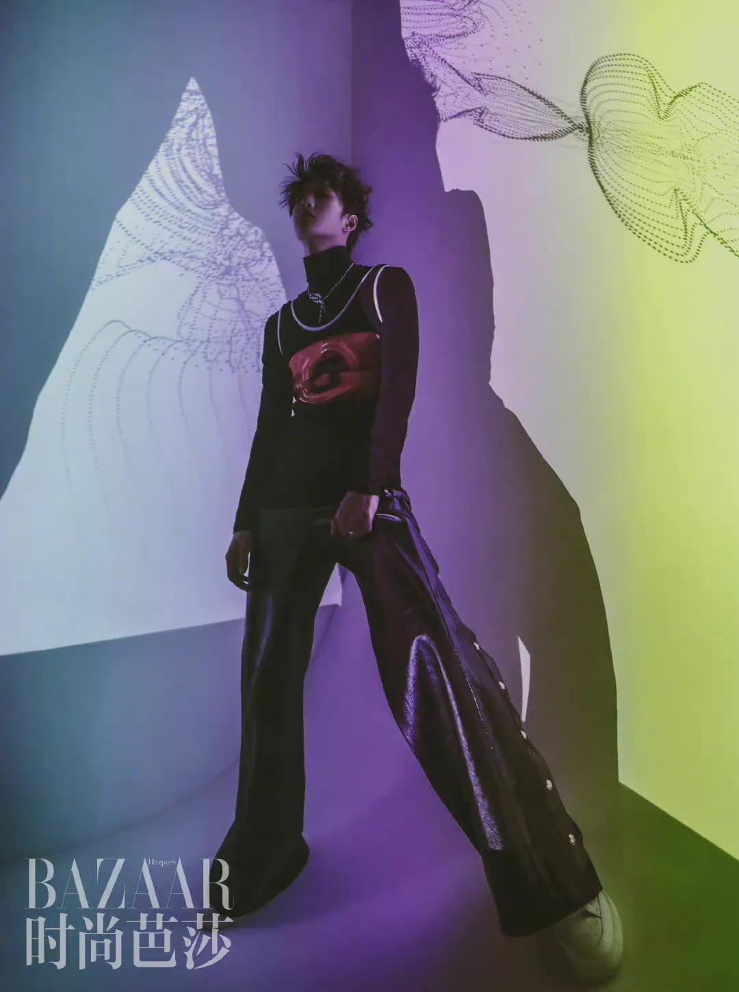 时尚芭莎肖战和谁拍过,时尚芭莎肖战年度盛典照片