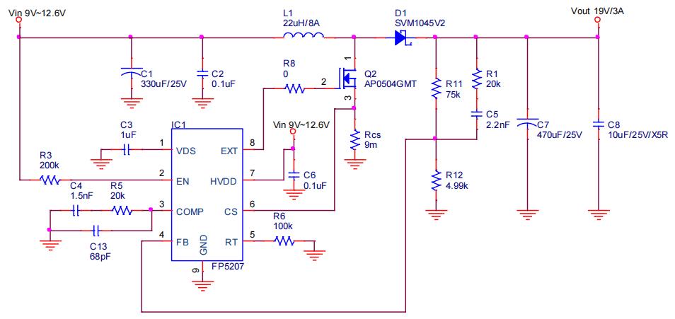 fp5207升压芯片,升压芯片fp5207