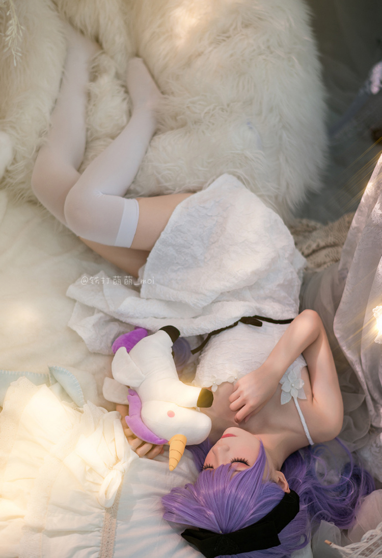 碧蓝航线小独角兽cos,碧蓝航线独角兽婚纱立绘