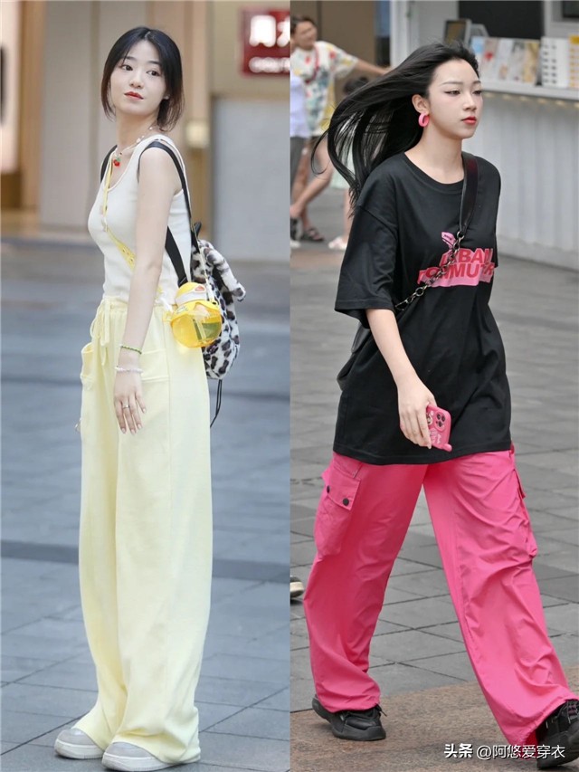 被杭州女生的街拍惊艳了,重庆街拍少女连衣裙