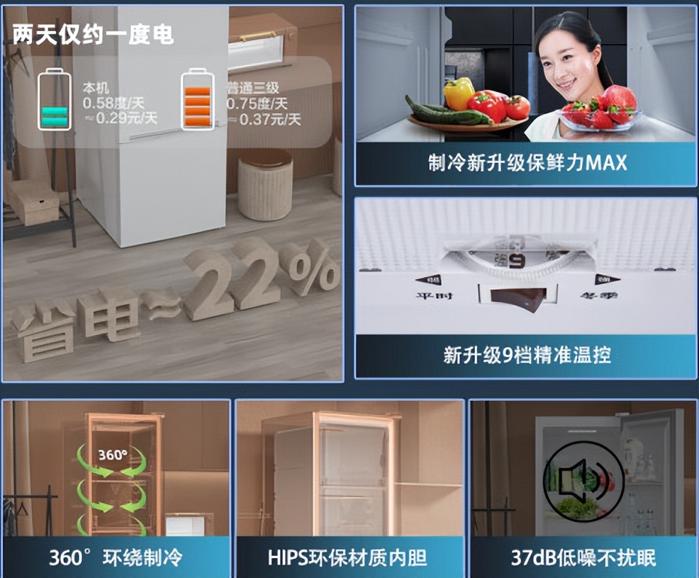 海尔风冷无霜冰箱的优点和缺点,风冷冰箱有什么优点缺点