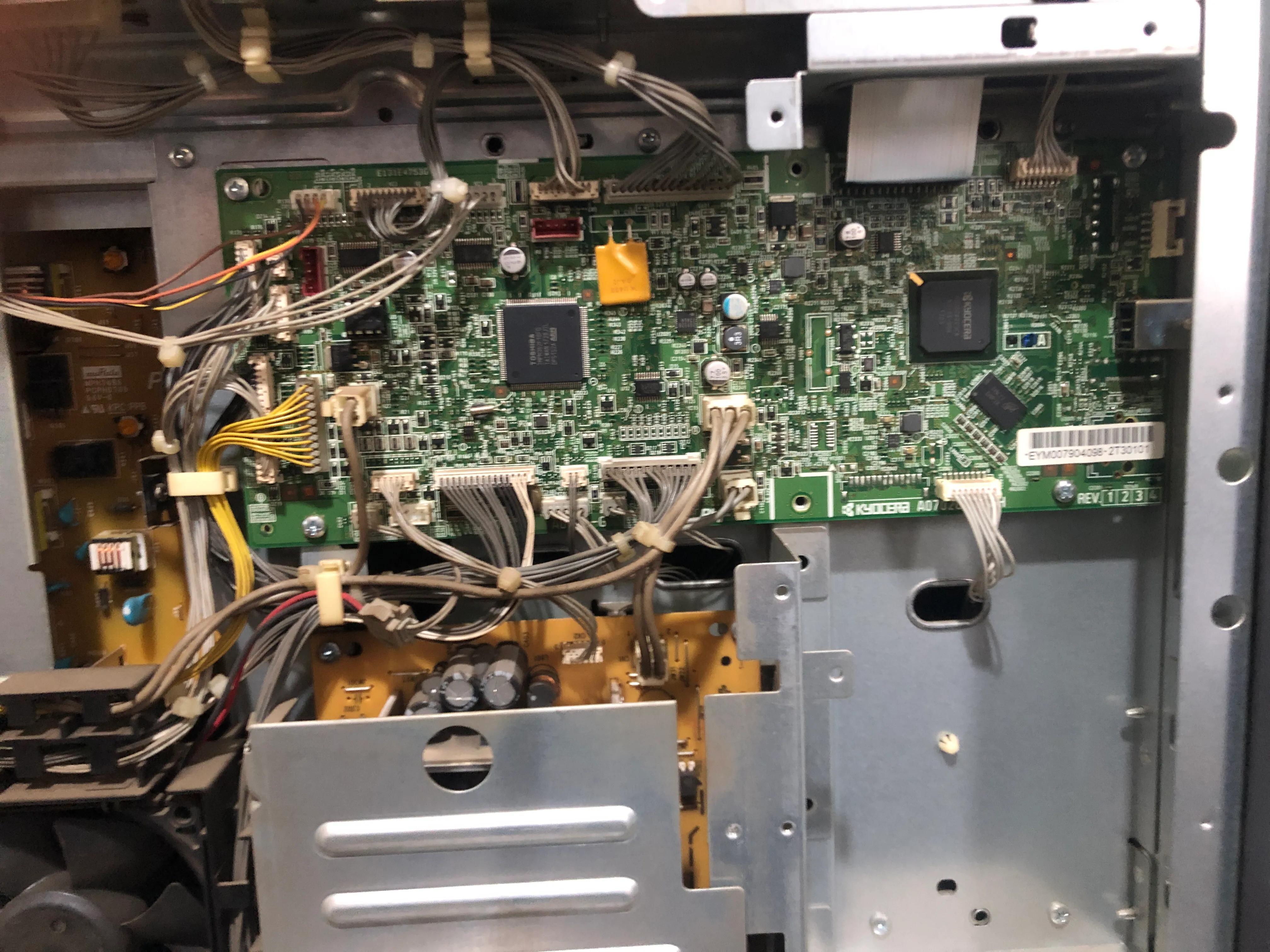 京瓷2010维修教程,京瓷2010拆机更换传感器