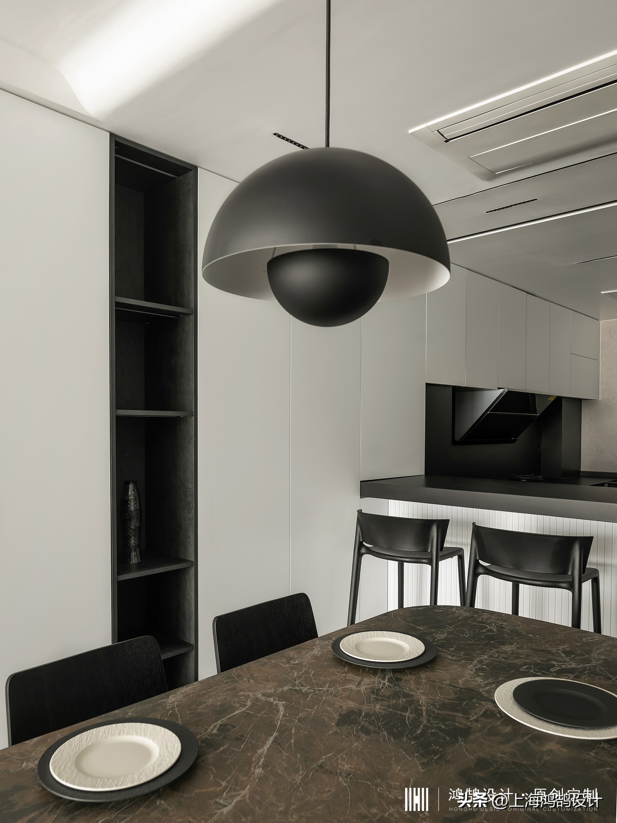 110平现代简约风格黑白灰,100平禁欲风格装修