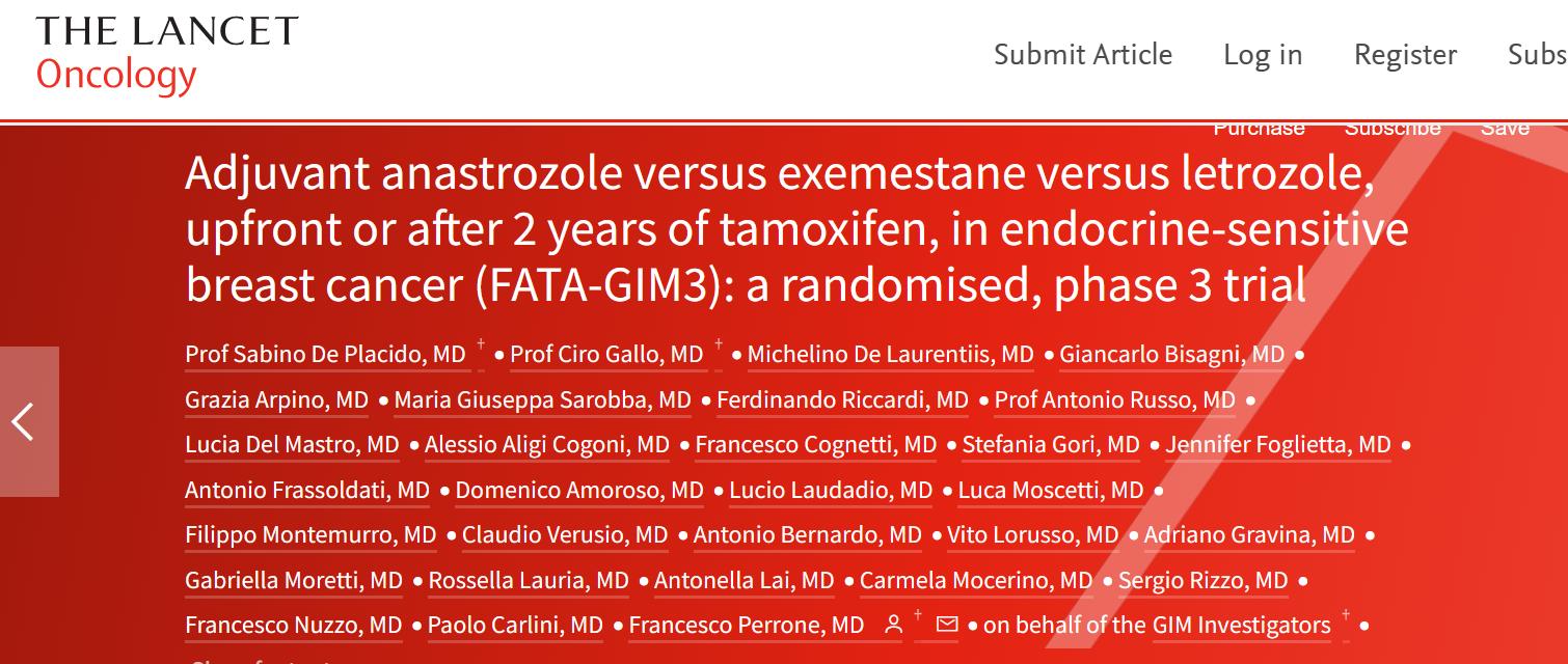 乳腺癌的内分泌治疗之依西美坦、阿那曲唑、来曲唑