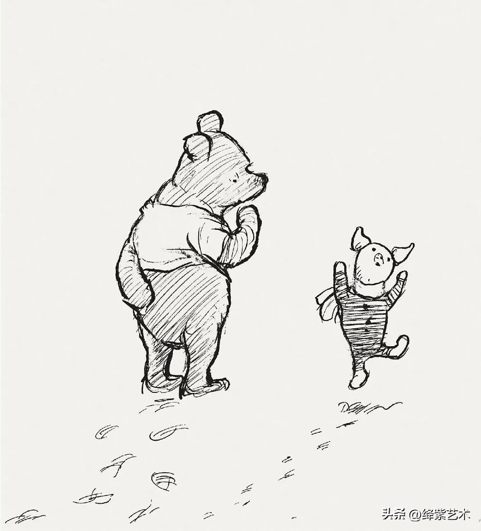 “爷青回”系列，一组罕见的小熊维尼原画，引起无数人共鸣