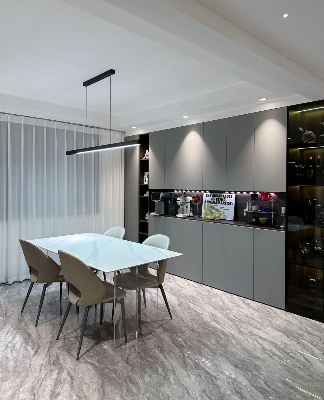 看了她150㎡的房子才知道什么叫高级，全屋没有一丝俗气，太美了