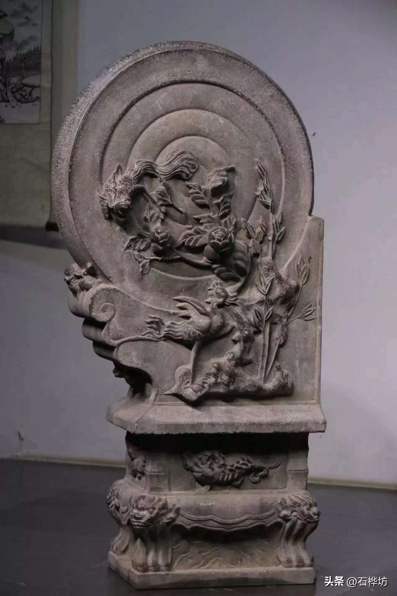 石雕青石门墩抱鼓石庭院园林摆件,淄博青石门墩抱鼓石庭院门口摆件