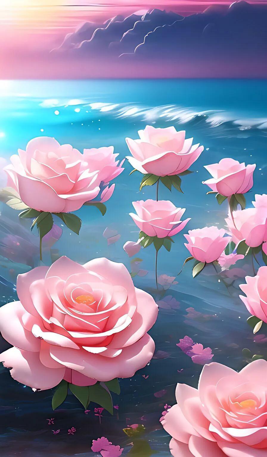 婀娜多姿的玫瑰花